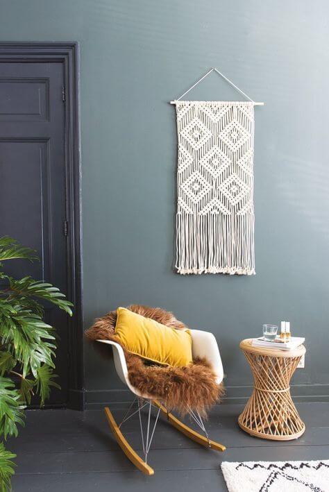 Een macrame wandhanger - Ventrio - Interieurblog - woonblog
